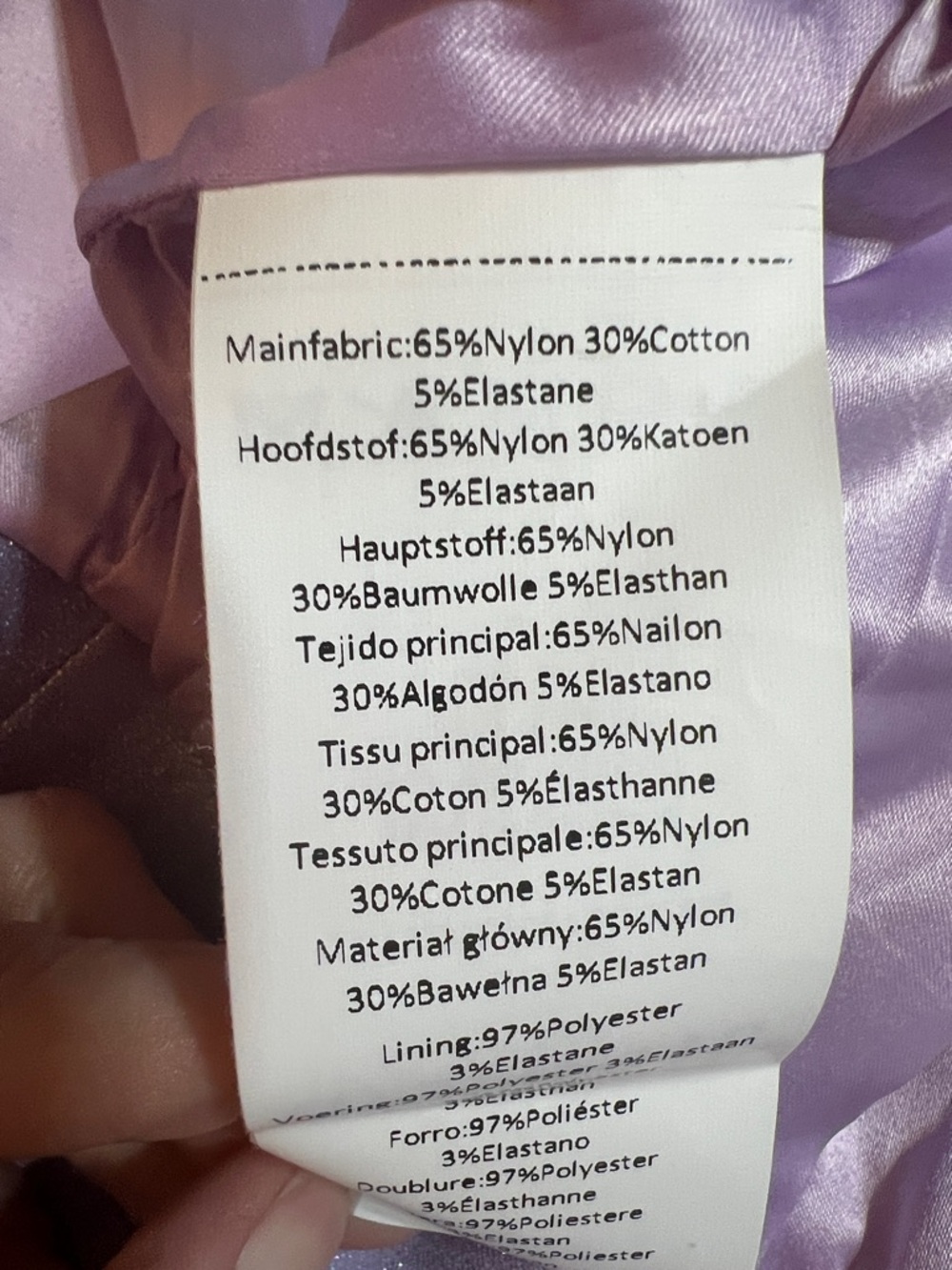 Collectif Lilac Shimmer Cropped Moto Jacket - Picture 2 of 4